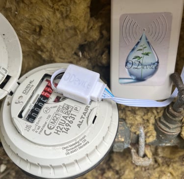 Capteur de compteur d’eau ODevice pour télérelevé
