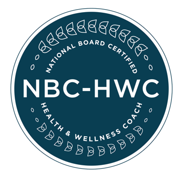 NBC-HWC, certified health and wellness coach, badge