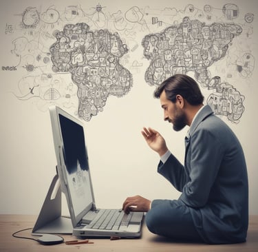 a group of people holding signs in front of a building
