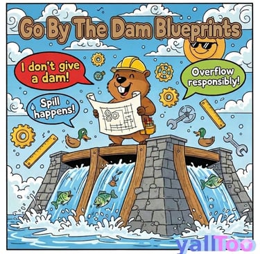 You must go by the dam blueprints 
