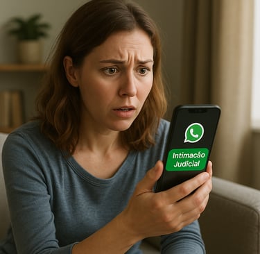 Recebi intimação digital pelo WhatsApp. Isso é válido