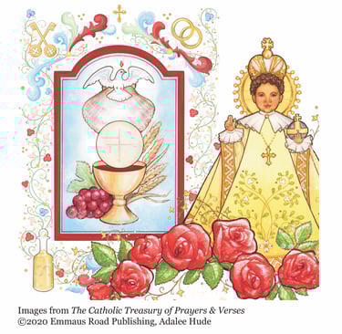 Catholic Treasury of Prayers and Verses Art