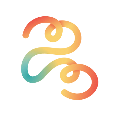 a colorful logo for a company called the letter e
