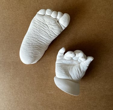 Empreintes 3D main et pieds bébé