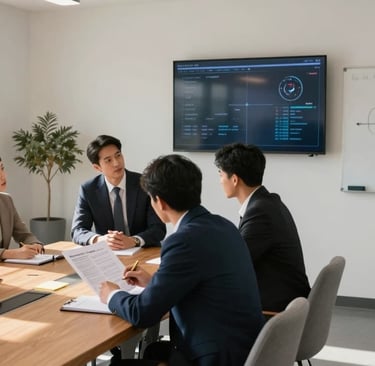 A team working through a ransomware decision playbook: a one-page “who decides what” map you can use