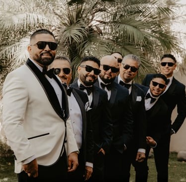 Groom and groomsmen - Mejor cineasta de bodas en Guadalajara,  México