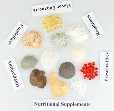 aditivos alimenticios, conservadores,antioxidantes,colorantes,aromatizantes,edulcorantes,espesantes
