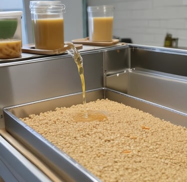 Jarabe de Tapioca, jarabe de avena, jarabe de arroz para fabricar snacks