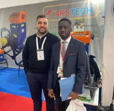 Tanaka Muvezwa at Izmir Agro Fuar with Turkish Company