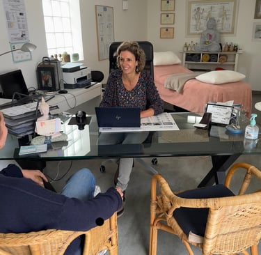 Séance de naturopathie au cabinet de la Baule