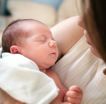 Mother with a newborn