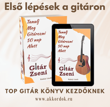 Gitár Könyv Kezdőknek: Tanulj meg gitározni 50 nap alatt!