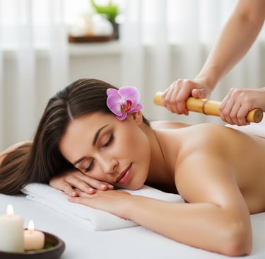 Massagem em Bambú