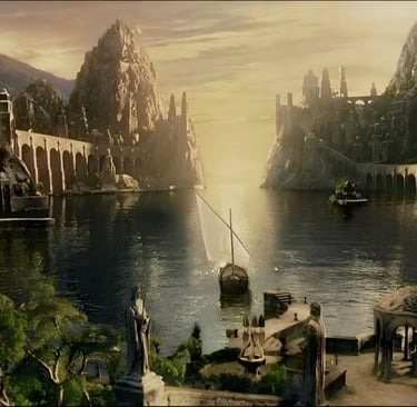 Set of the Lord of the Rings movie