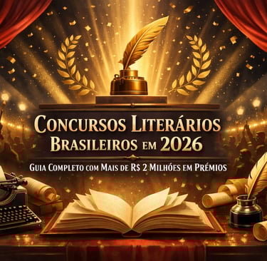 Concursos Literários Brasileiros em 2026: Guia Completo com Mais de R$ 2 Milhões em Prêmios