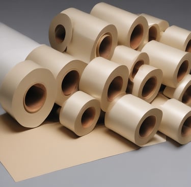 Various paper capacitors displayed on a wooden surface with natural light