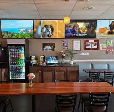 TV and video games at Jai Dee Thai Kitchen in Knoxville