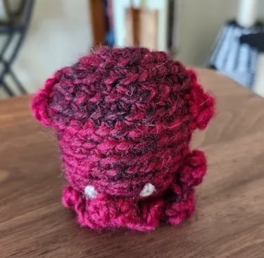 A “squid” with 6 legs. I also added some side fins for fun!