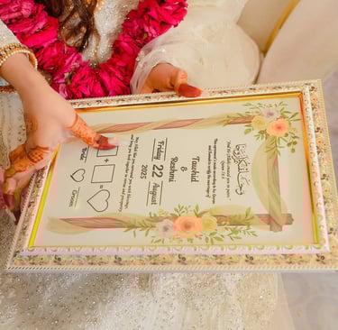 Nikkah photography and videography by Shots By A