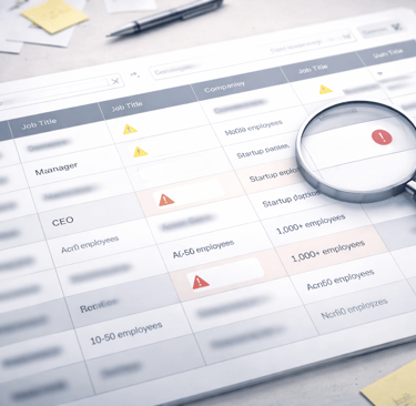 Incomplete B2B dataset showing a single bad field causing errors across an outbound system