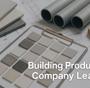 Building Products Company Leads