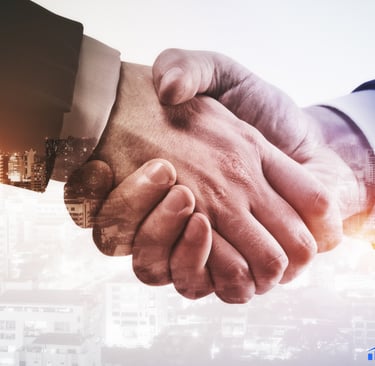 Business partner shaking hands