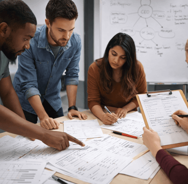 SDR team reviewing and correcting buyer mapping errors in outbound targeting