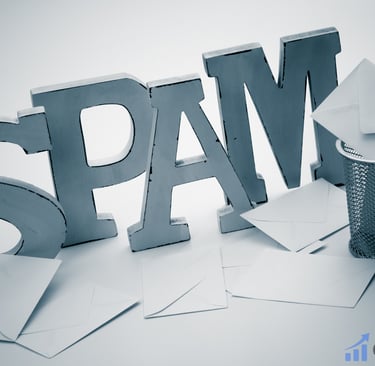 SPAM letters and envelopes symbolizing cold email deliverability issues — CapLeads blog.