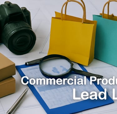 Commercial products on the table