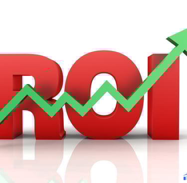Image showing the initials ROI for return of investment