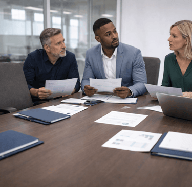 B2B meeting stalled due to missing decision-maker roles