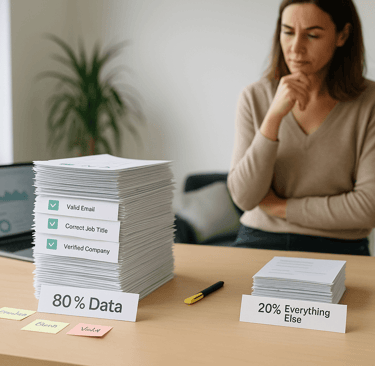 founder comparing large data stack vs small task stack