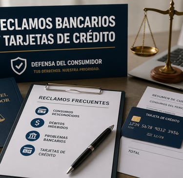 Abogado en Córdoba para reclamos bancarios, consumos desconocidos y tarjetas de crédito