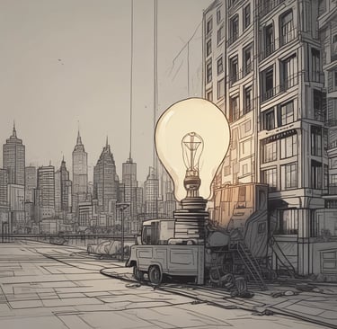 person catching light bulb