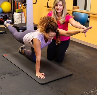 One on One private personal training.