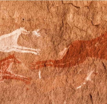 cães em figuras rupestres