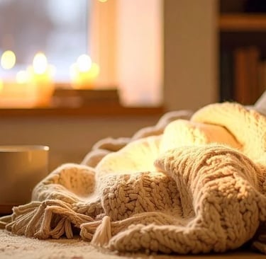 Photo douce évoquant l’hiver et le besoin de calme intérieur