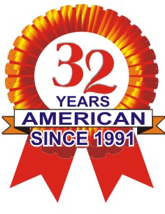 a red ribbon with the number 32 on it and the number 32 on the bottom