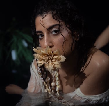 portrait éditorial aquatique femme 