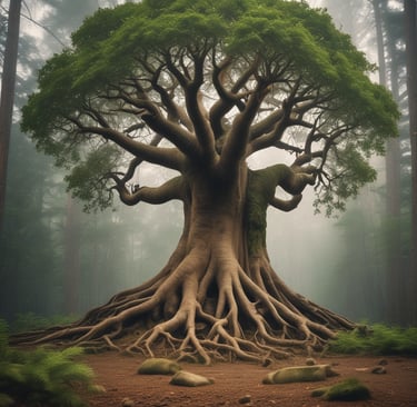 Nature setting used for outdoor healing activities.