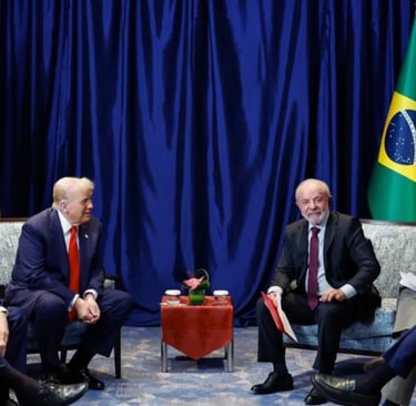 Encontro entre Donald Trump e Lula • Reprodução CNN Brasil