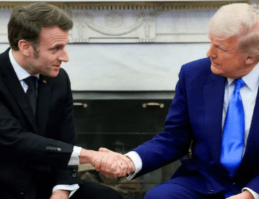 Emmanuel Macron e Donald Trump (Foto: REUTERS/Brian Snyder)