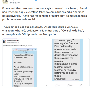 Imagem reprodução redes sociais - Hoje no Mundo Militar