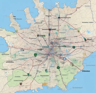 A tidy living room with sunlight streaming through the window.