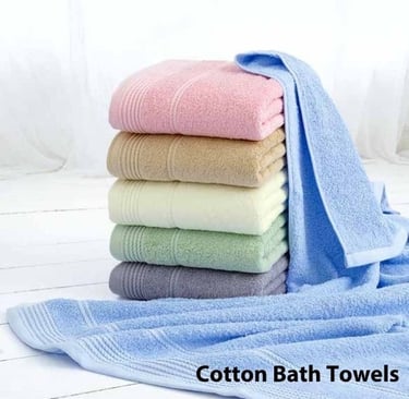 Colorful Cotton Bath Towels