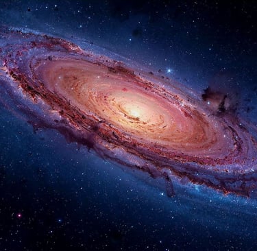 Andromeda, God creation, galaxy, creation, stars