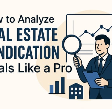 how to analyze real estate syndication deals like a pro
