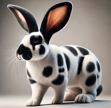 checkered giant rabbit