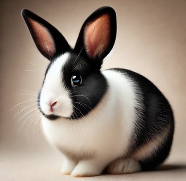 dutch rabbit sitting