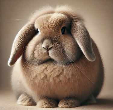 French Lop Rabbit sitting